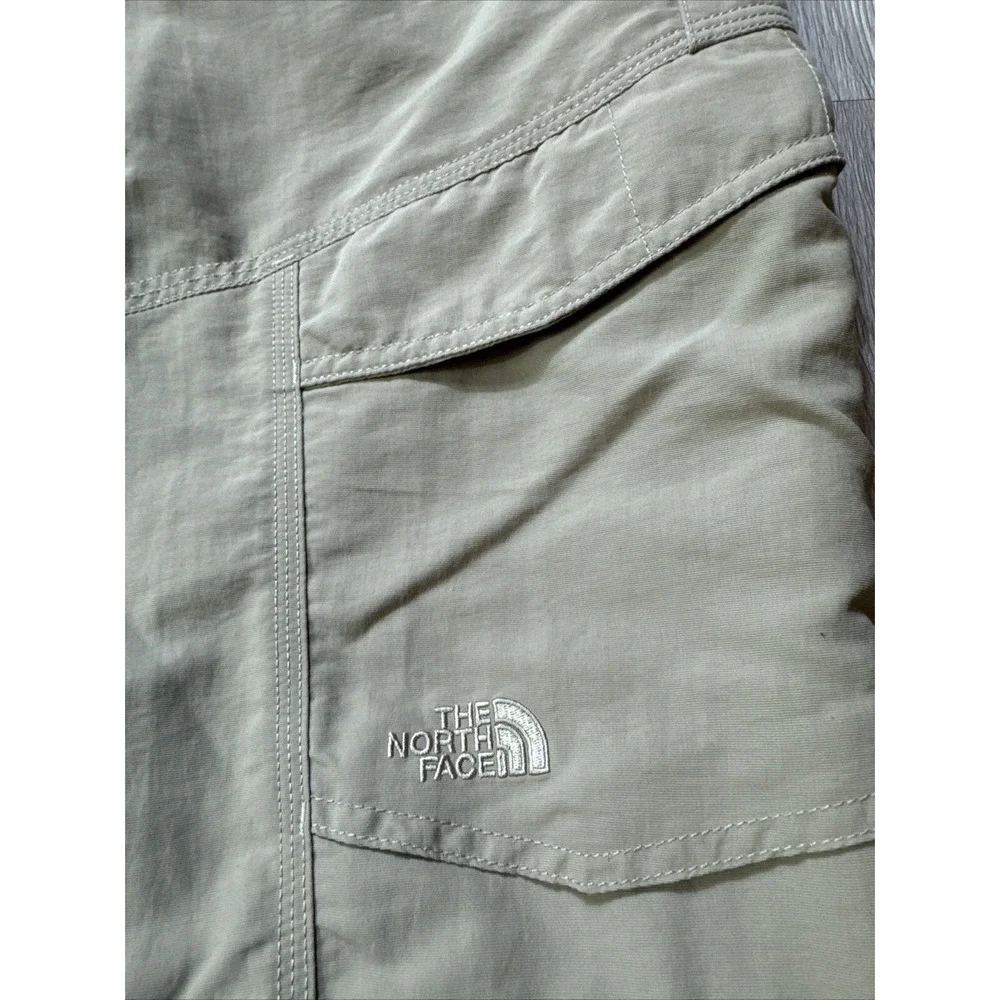 The North Face Convertible Pants‎ Outdoors Hiking Men's XL Beige Nylon Belted